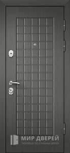 Стильная серая входная дверь в квартиру №66 внешняя - фото