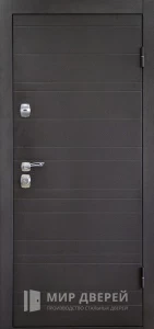 Металлическая дверь с порошковым покрытием №101 внешняя - фото