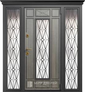 Входная дверь широкая №3 внешняя - фото