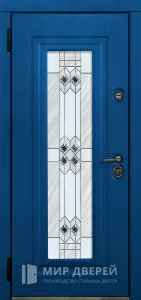 Дверь в дом с терморазрывом и стеклопакетом №7 внутренняя - фото