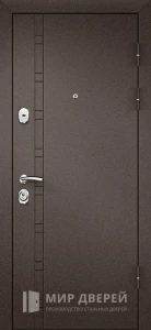 Красивая входная дверь в баню №6 внешняя - фото