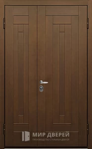 Двустворчатая металлическая дверь №19 внешняя - фото