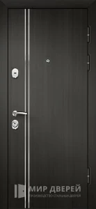 Входная дверь МДФ ПВХ венге №3 внешняя - фото