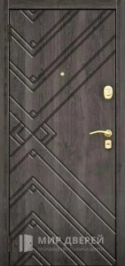 Железная дверь с МДФ для загородного дома №16 внутренняя - фото