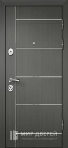 Входная дверь в квартиру серого цвета №21 внешняя - фото