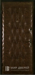 Стальная дверь с винилом в квартиру №24 внутренняя - фото