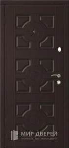 Дверь входная металлическая уличная в дом №23 внутренняя - фото