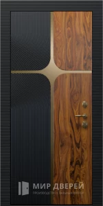 Дверь утеплённая дизайнерская №13 внутренняя - фото