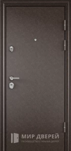 Металлическая дверь с молотковой краской и ламинатом №58 внешняя - фото