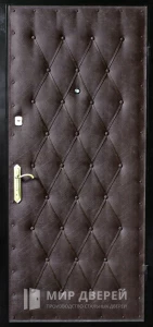 Входная дверь с винилискожей дутая №28 внешняя - фото