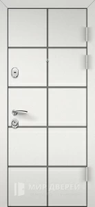 Антивандальная стальная дверь с отделкой из шпона №36 внешняя - фото