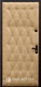 Дверь входная с отделкой из винилискожи №26 внутренняя - фото