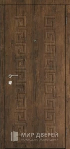 Металлическая дверь с МДФ в хрущевку №56 внешняя - фото