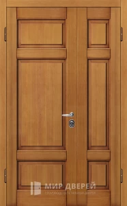 Входная двойная дверь в частный дом №6 внутренняя - фото