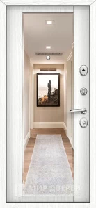 Железная дверь входная в деревянный дом №7 внутренняя - фото